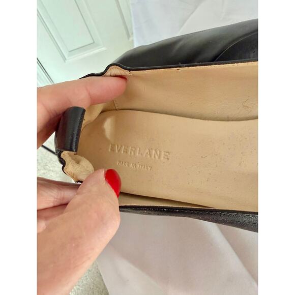 Everlane The Day Heel in Black Leather Women's sz. 8 - Picture 3 of 5